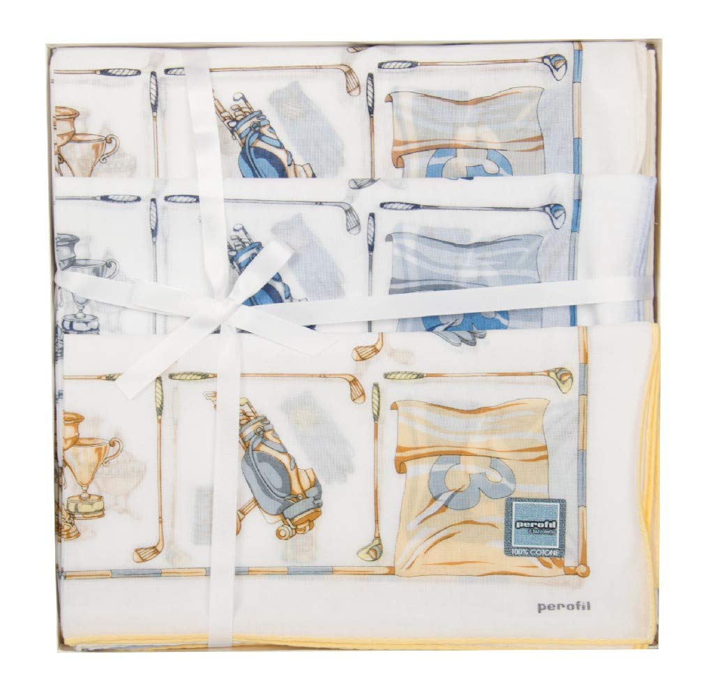 Verpackungsschachtel 12 Taschentücher cm.50x50 PEROFIL Artikel VPRT00284-04, Fantasia 037 - Fantasy 037, UNICA - ONE SIZE