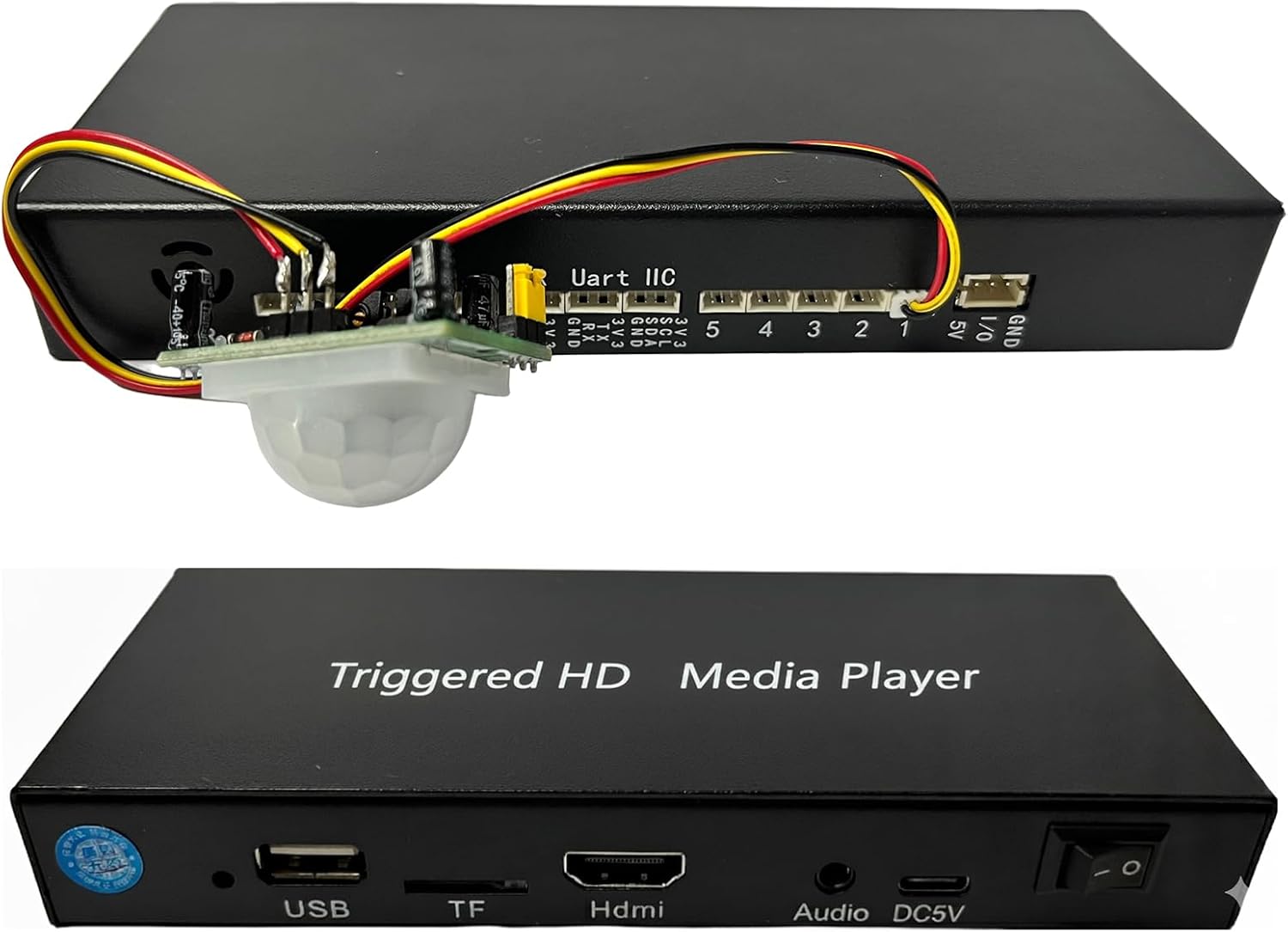 Looping HDMI Media Player – 1080p Full-HD Ultra Seamless Audio Video Auto Repeater HDMI Outputs – Human Presence Detection Trigger Input and Serial Control