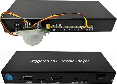 Looping HDMI Media Player 1080p Full-HD Ultra Seamless Audio Video Auto Repeater HDMI Outputs Human Presence Detection Trigger Input and Serial Control