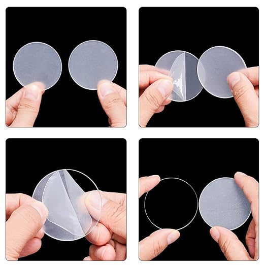 50 Discos Acrílicos Transparentes de 2 Pulgadas para Manualidades miniatura 3