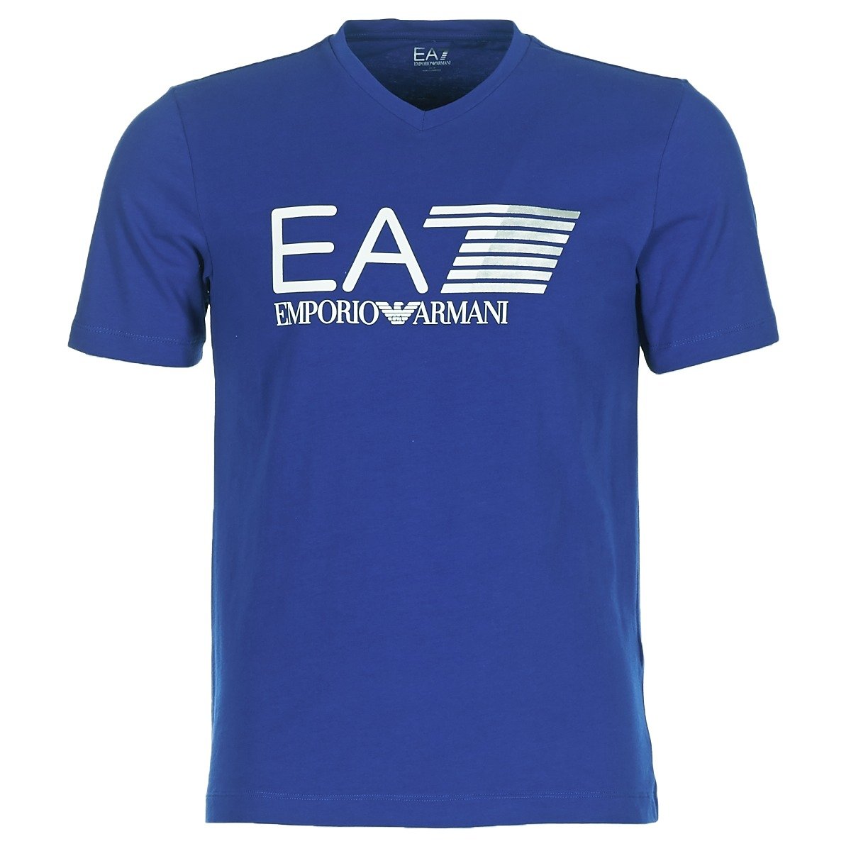 Emporio Armani EA7 Mens Train Visibility niebieskie T-shirty, niebieski, l