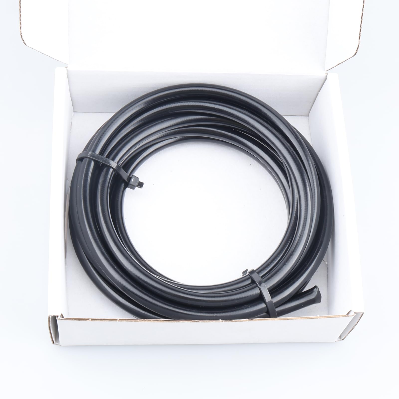 PTFE Teflon AN-3 Brake Hose Line – 3 Metre Black PVC Stainless Braided Hose For Custom Brake Lines