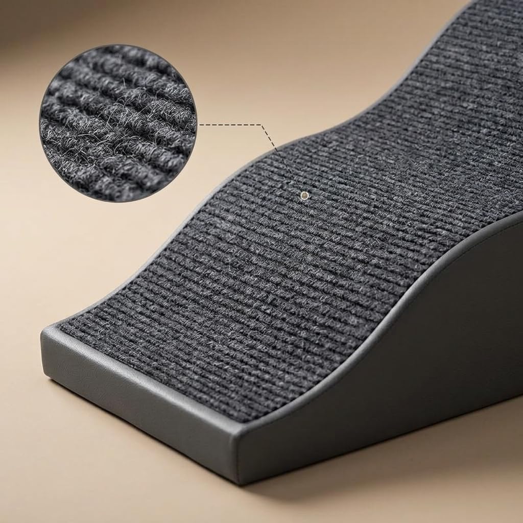 Rampa per con Superficie Morbida Struttura Stabile con Supporto Sicuro Design Pieghevole per Risparmio Spazio Adatta per Divano Letto E Utilizzo in, Grigio scuro, Onda