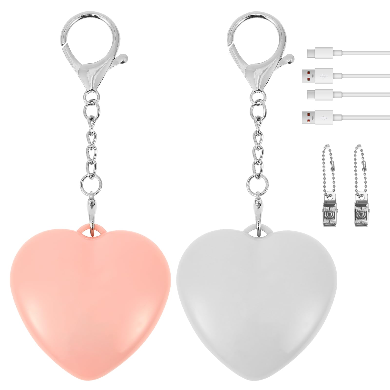 2Pcs Purse Glow Heart Light LED Automatic Sensor Form Purse Lamp Mini Touch Activated Handbag Light Portable Night