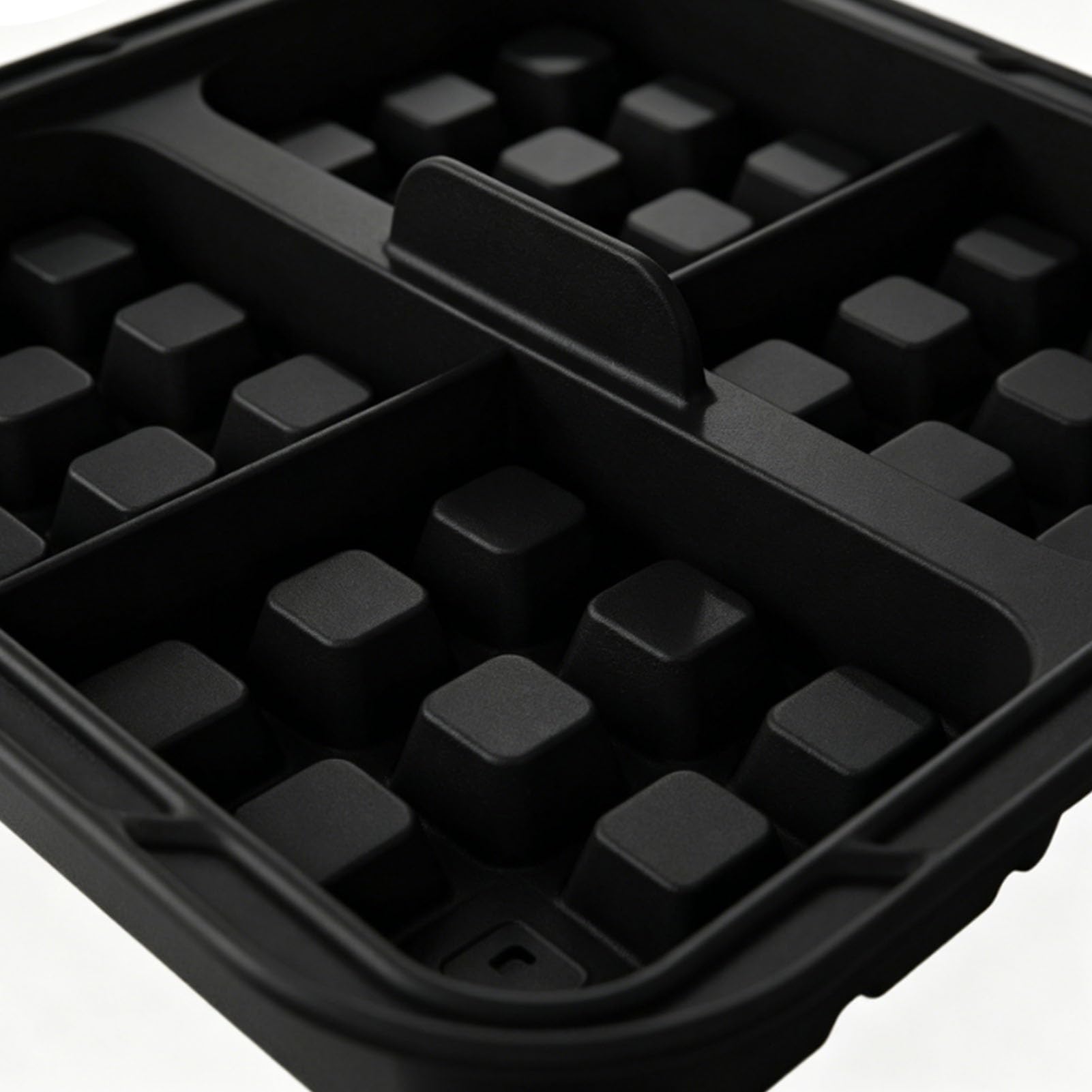 Ejoyous Stampo per Waffle in Silicone a 2 cavità Stampo da Forno Riutilizzabile Antiaderente Design Pieghevole 8,07 X 8,07 X 1,42 Pollici per Forno e Friggitrice Senza Olio Panettieri Domestici