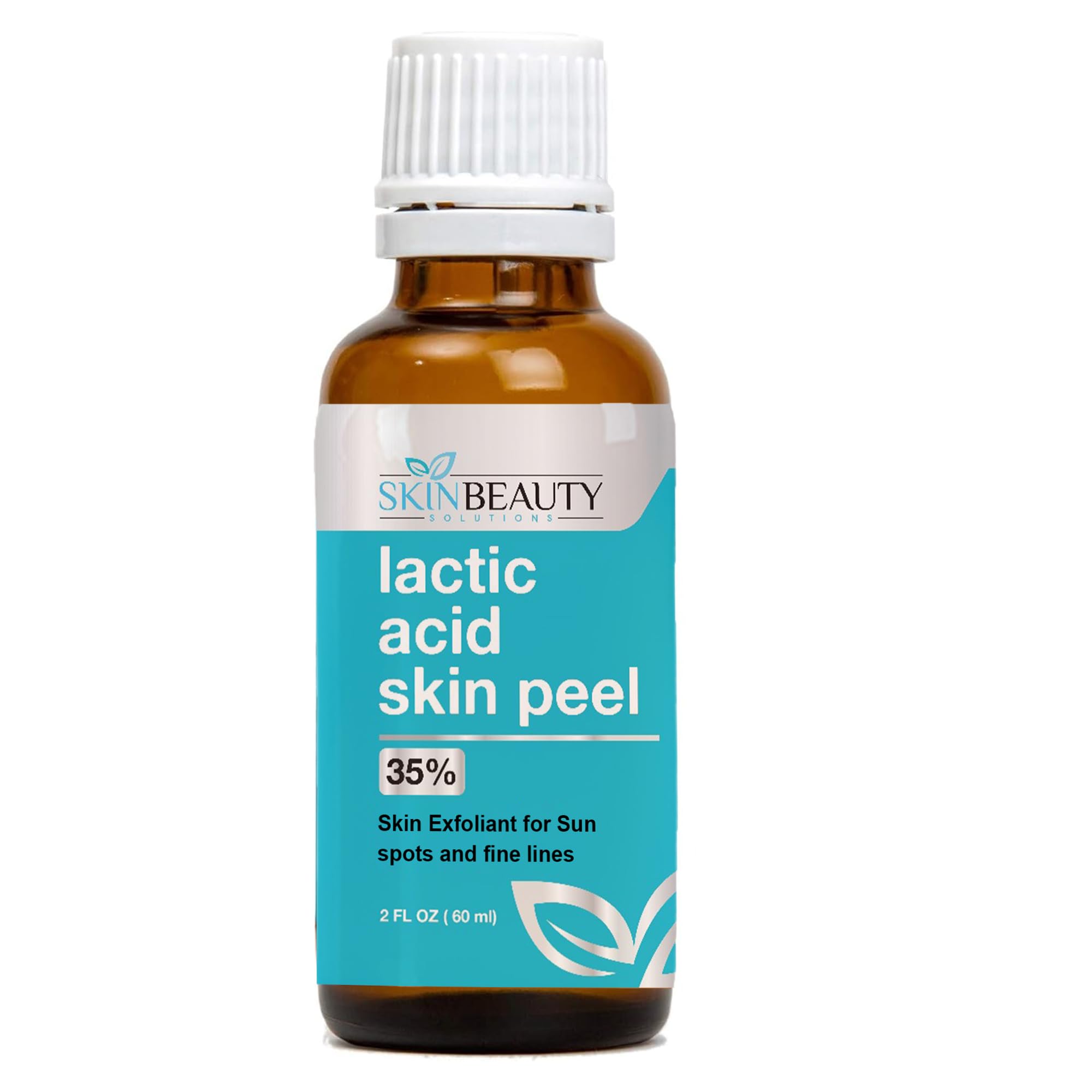 Skin Beauty Solutions (2 Oz / 60 Ml) Lactic Acid 35% Skin Chemical Peel- Alpha Hydroxy (AHA) For Acne, Skin Brightening, Wrinkles, Dry Skin, Age Spots, Uneven Skin Tone, Melasma & More