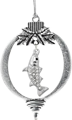 Inspired Silver Adornos festivos de dije personalizados de plata con joyas de circonita cúbica