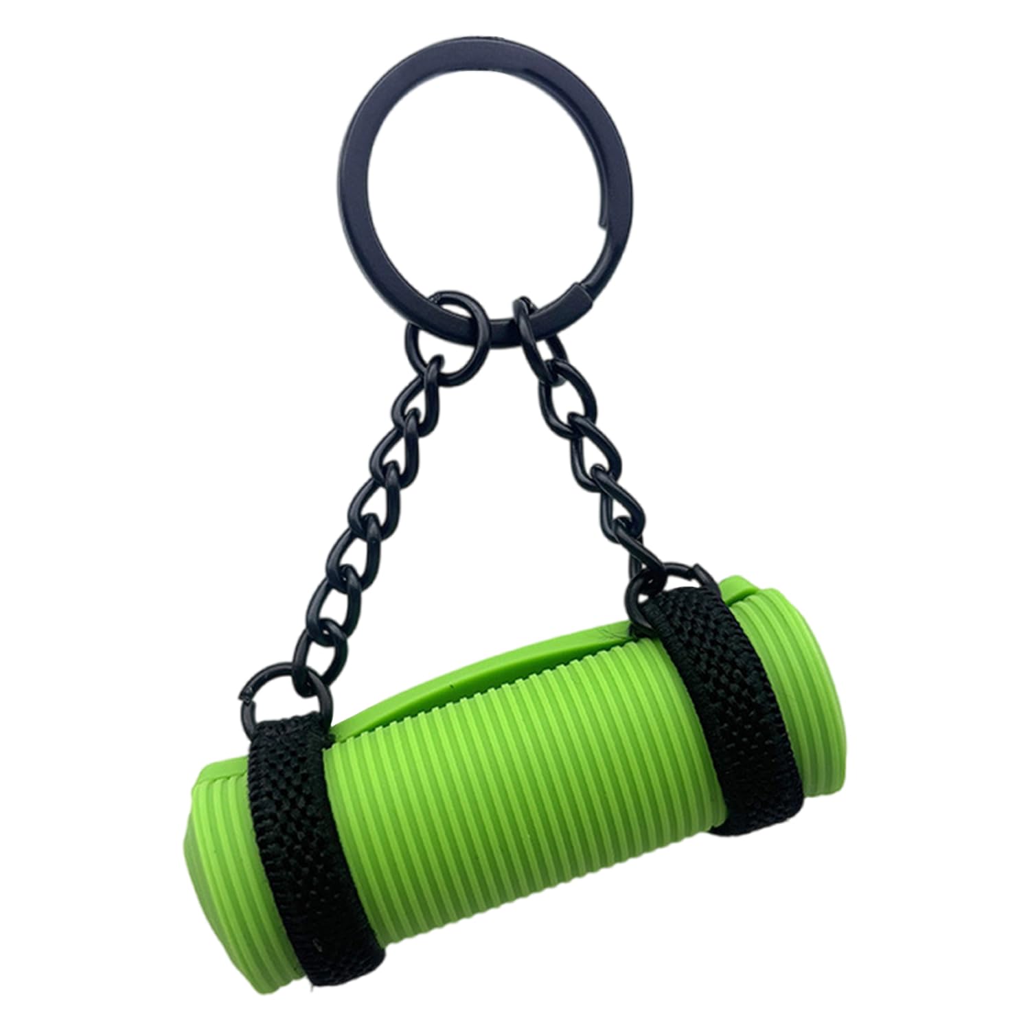 Yoga Mat Gym Keychain Cute Mini Keychain Personalized Key Chain Accessories for Women Bag Charms Fitness Gifts
