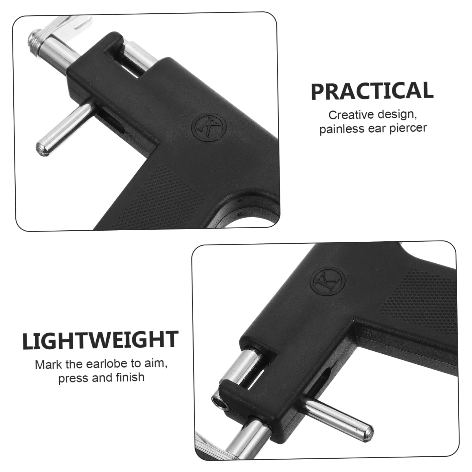 Ipetboom Piercing Tool Set Ear Piercing Machine Earring Studs Easy to Use for Home or Professional