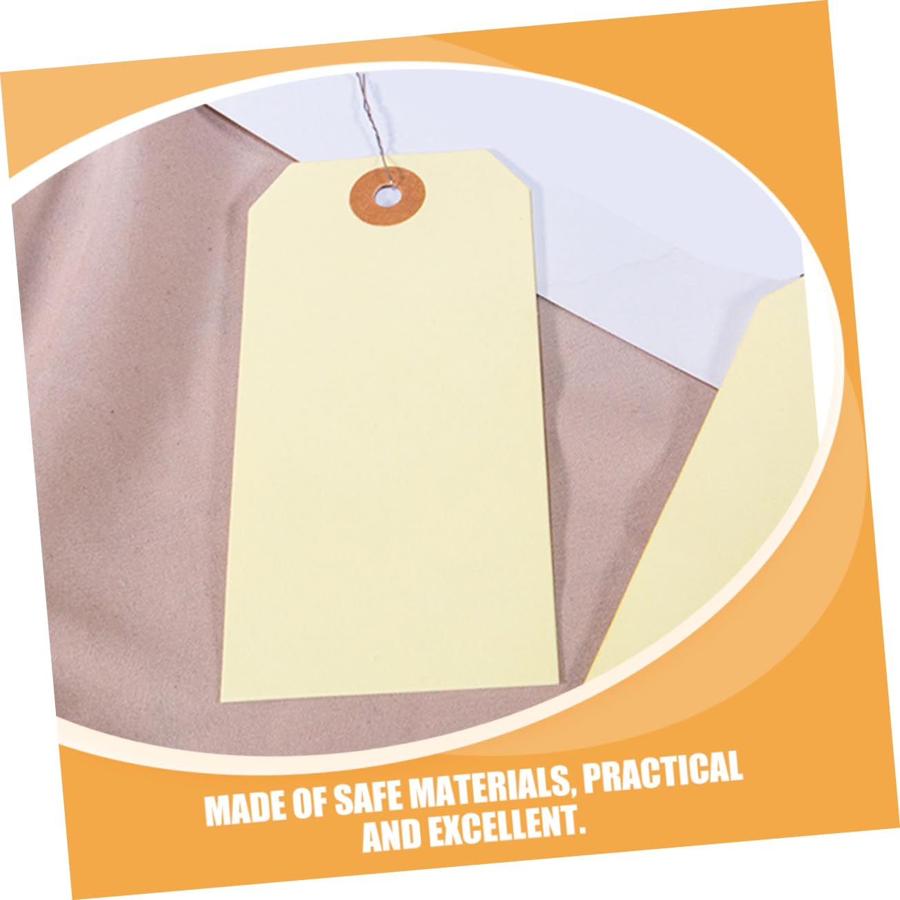 Gatuida 250piezas Etiquetas De Envío Manila Con Alambre De Hierro Etiquetas De Embalaje Reutilizables Material Resistente y Seguro Para Etiquetado De Cargas y Paquetes