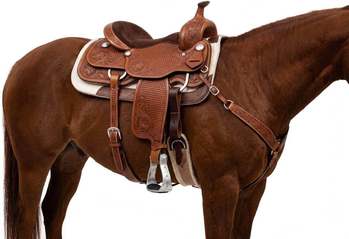 Challenger Western Saddle Aluminium Barrel Racing Stirrups w/Rhinestones 51148