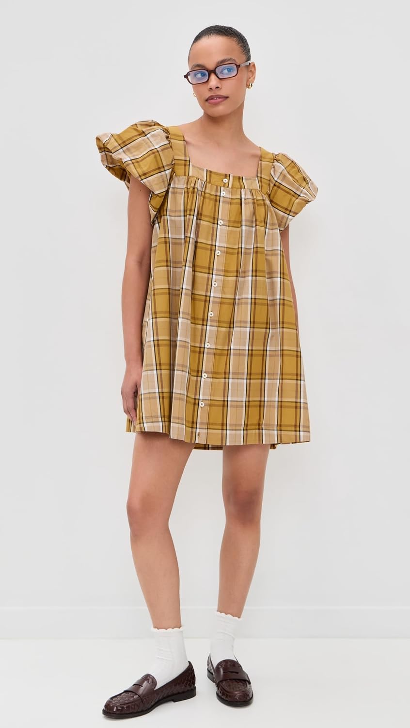 Sea Women's Copeland Plaid Mini Dress - Image 3