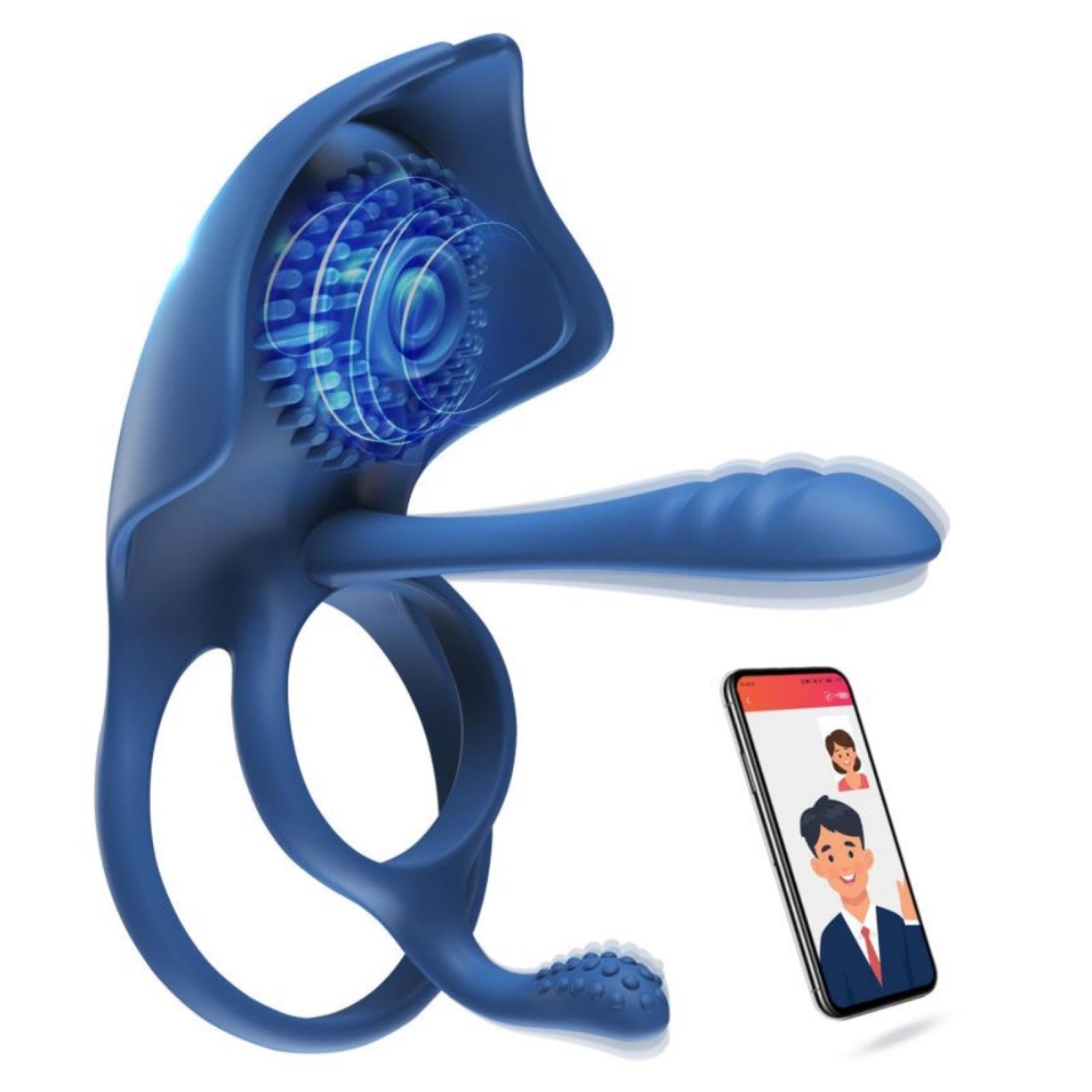 Anello di bloccaggio Anello di blocco per giocattoli sexy per adulti Anello di amore con controllo APP 3 in 1 Macchina del sesso per masturbatore per donne Ritardo maschile Punto G vibrante