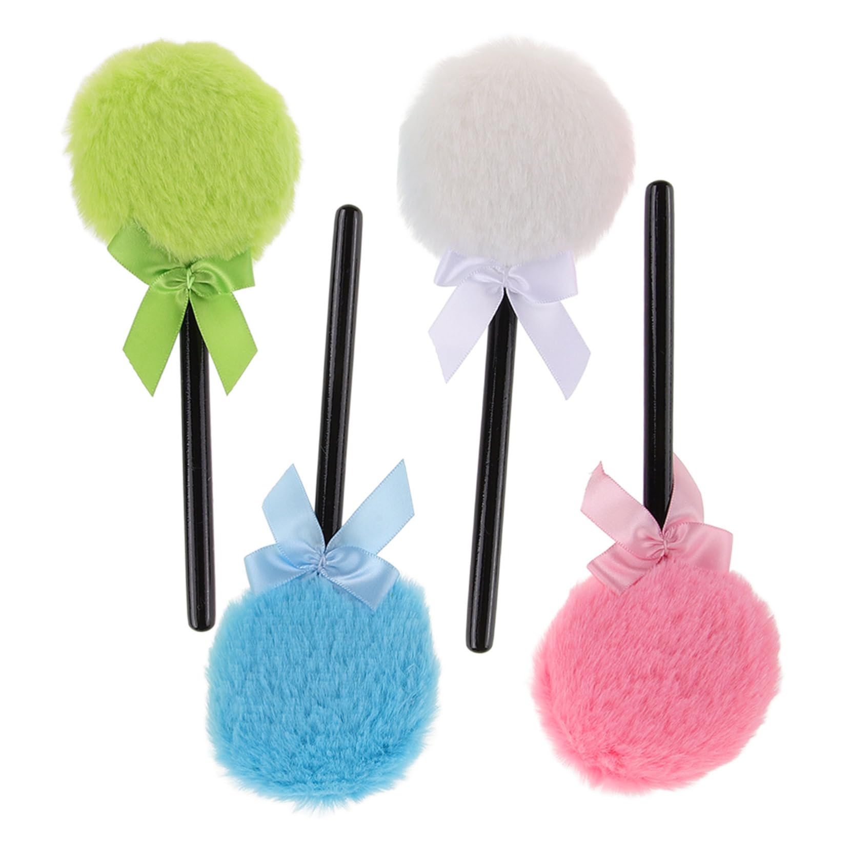 Beavorty 20 Pz Soffio per il trucco Fairy Stick soffice piumino da cipria piumino cosmetico lavabile per polvere per viaggi sbuffo di capretto soffio di polvere Peluche