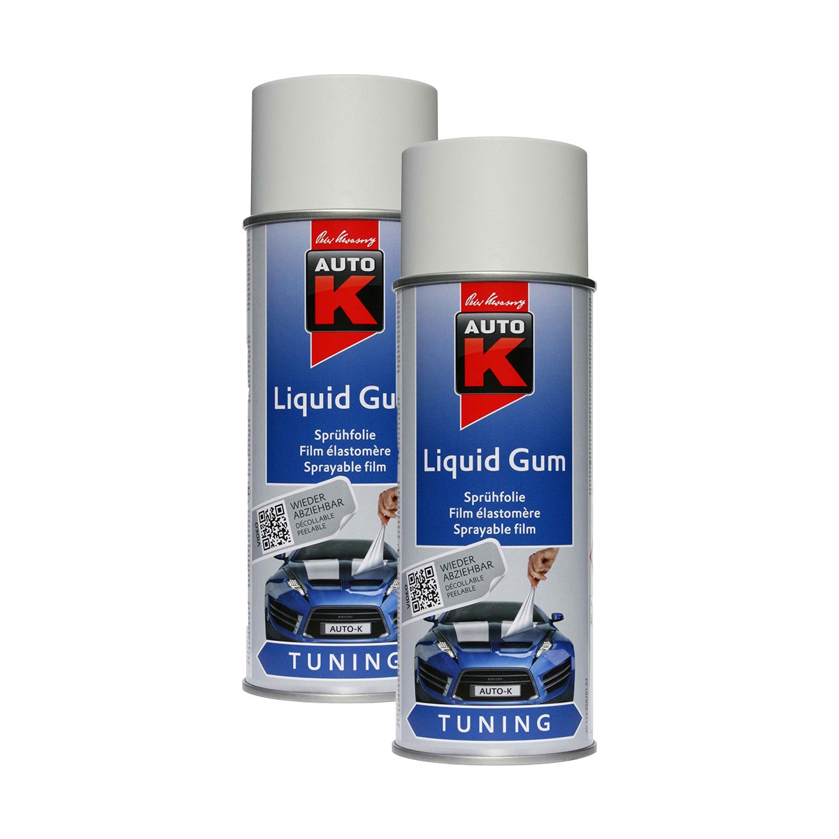 Kwasny 2X 233 251 Auto-K Tuning Liquid Gum Weiß Lackspray 400ml