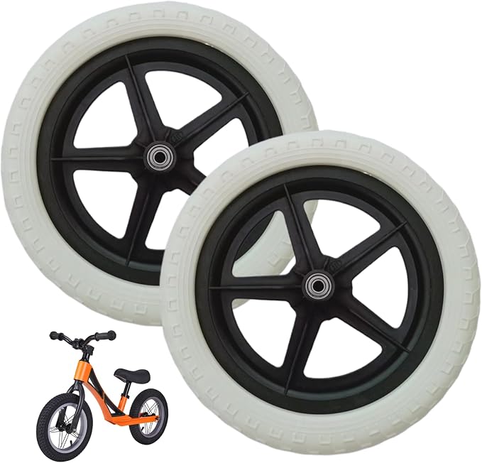 Ruedas de entrenamiento para bicicleta 12 pulgadas 1 par blancas miniatura 6