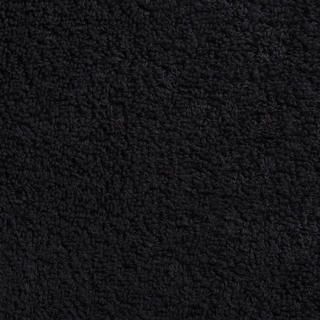 SOLUND - Toallas de ducha de alta calidad, 10 unidades, color negro, 70 x 140 cm, 600 g/m², toallas de algodón absorbentes con colgador, para el hogar y el comercio
