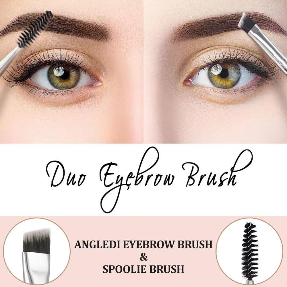 Cepillo de cejas 2 unidades peine doble extremo separador pestañas portátil herramientas maquillaje