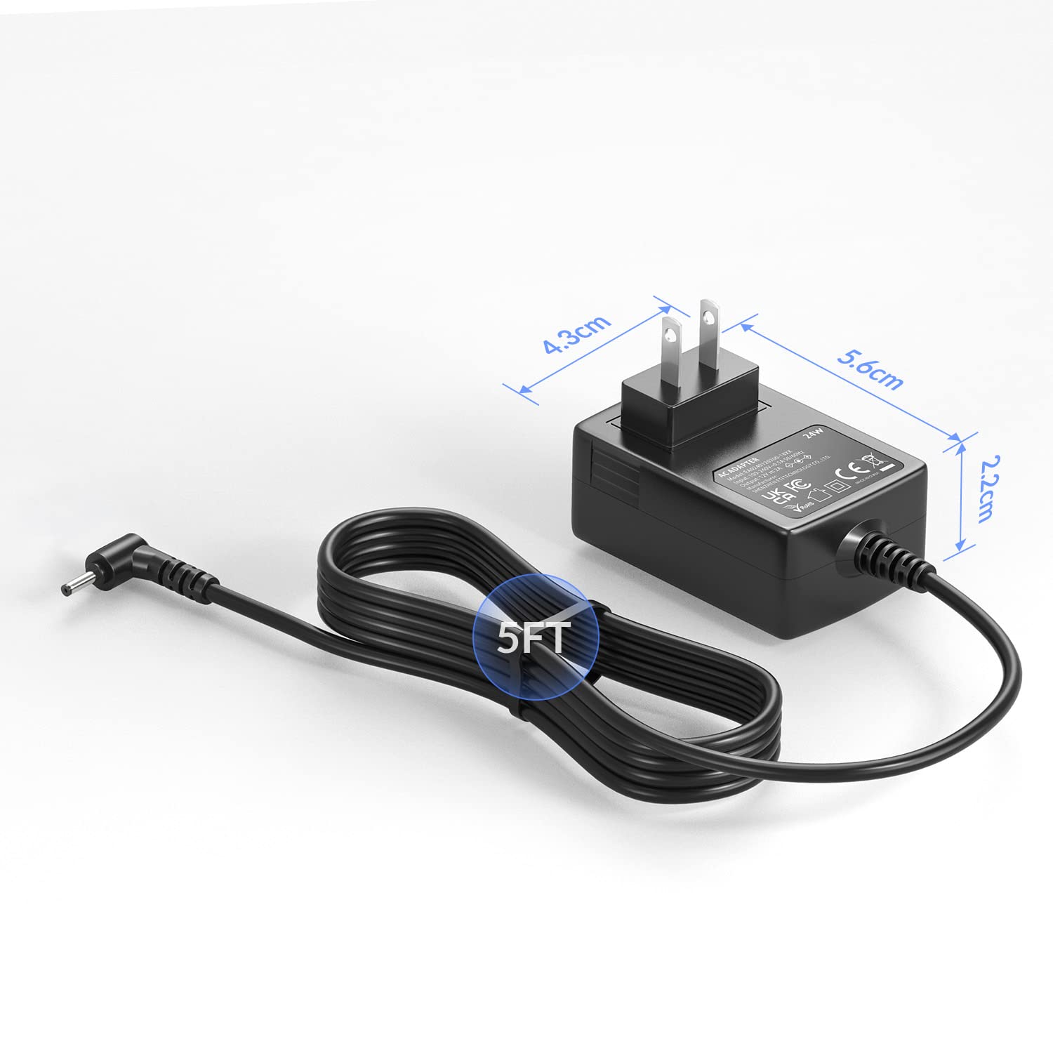 Câble Chargeur Portable Cordon D'alimentation De Rechange Pour Ordinateur Portable Gateway GWTC116-2BL GWTN156-11BK GWTC116-2BK GWNC21524-BL GWTC116 GWNC21524 GWTN116 GWTN133 Jack Alimentation Portable Gateway