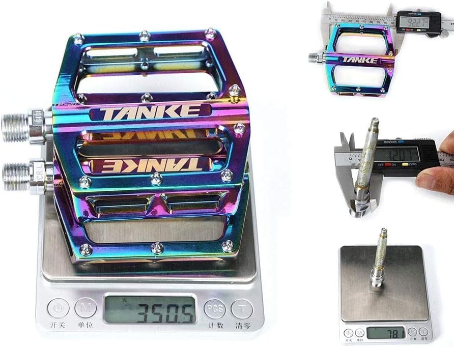 Miniatura 4 de Oil Slick Pedales de bicicleta de montaña MTB Platcompatible Withm Pedales de bicicleta de carretera de aluminio Rodamiento Anti-Silp Bmx Pedales de