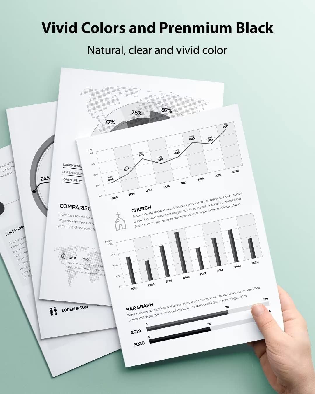 64XL Ink Cartridges Black Compatible for HP 64 XL Work with HP Envy Photo 7855 7858 7155 6255 6252 7100 7800, HP Envy Inspire 7900e 7950e Tango Series Printer ,3 Pack