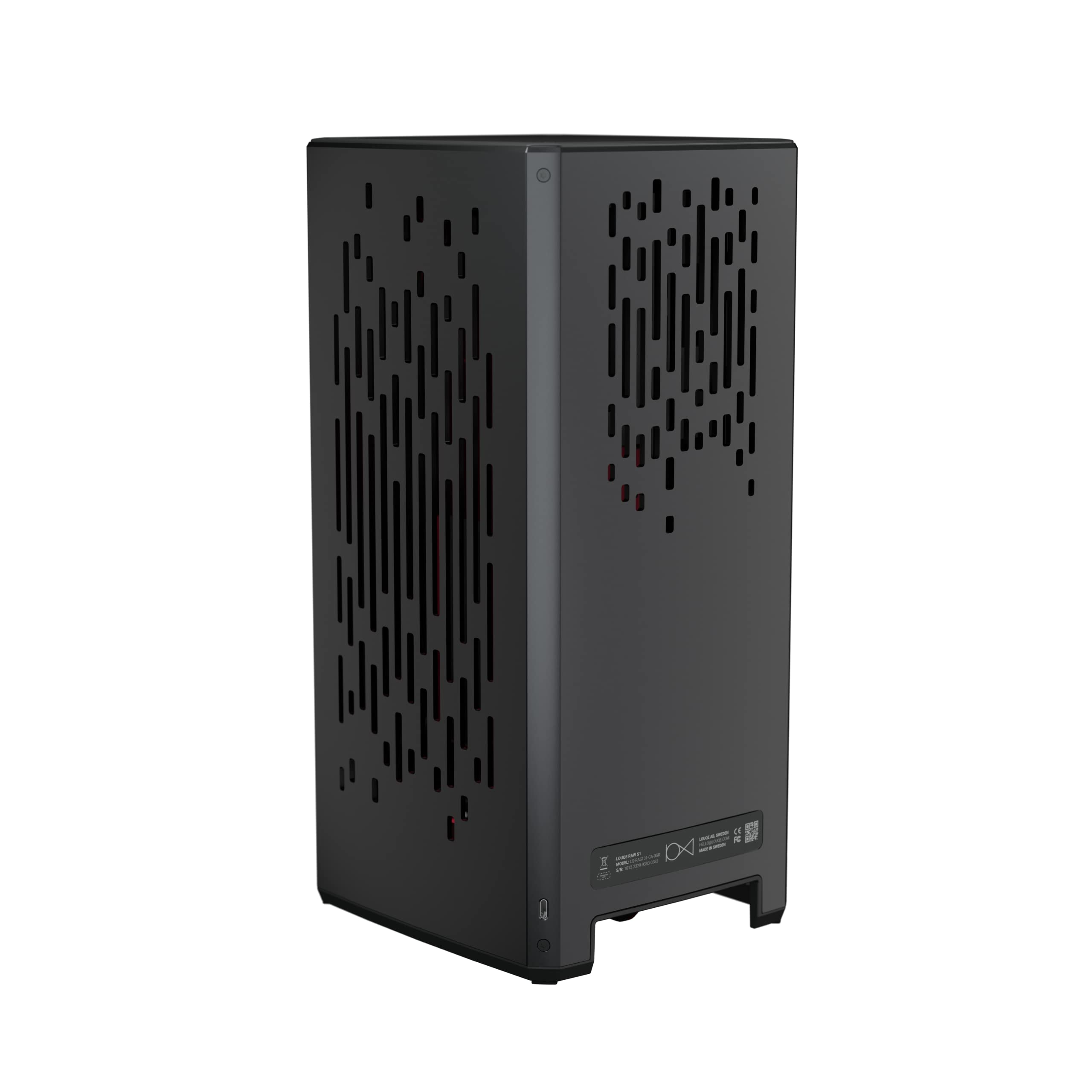 LOUQE Raw S1 Mk I (gris rodio) Mini-ITX - Carcasa para ordenador 