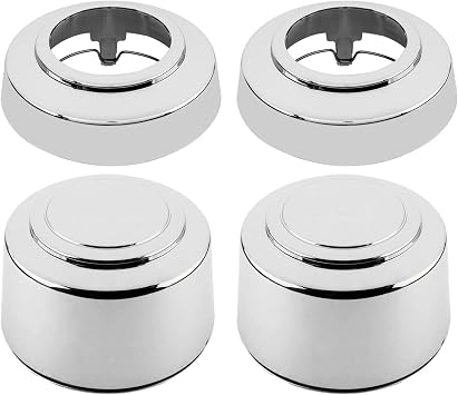 TOM - 8lug 16 Inch Chrome Wheel Center Hub Caps Nut Covers For 1995-2008 Ford E-150 E-250 F-250 F-350 F5TA-1A096-TB