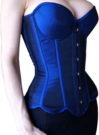Heavy Duty Steel Boned Corsets for Women Satin Overbust Corset Waist Trainer B1-S