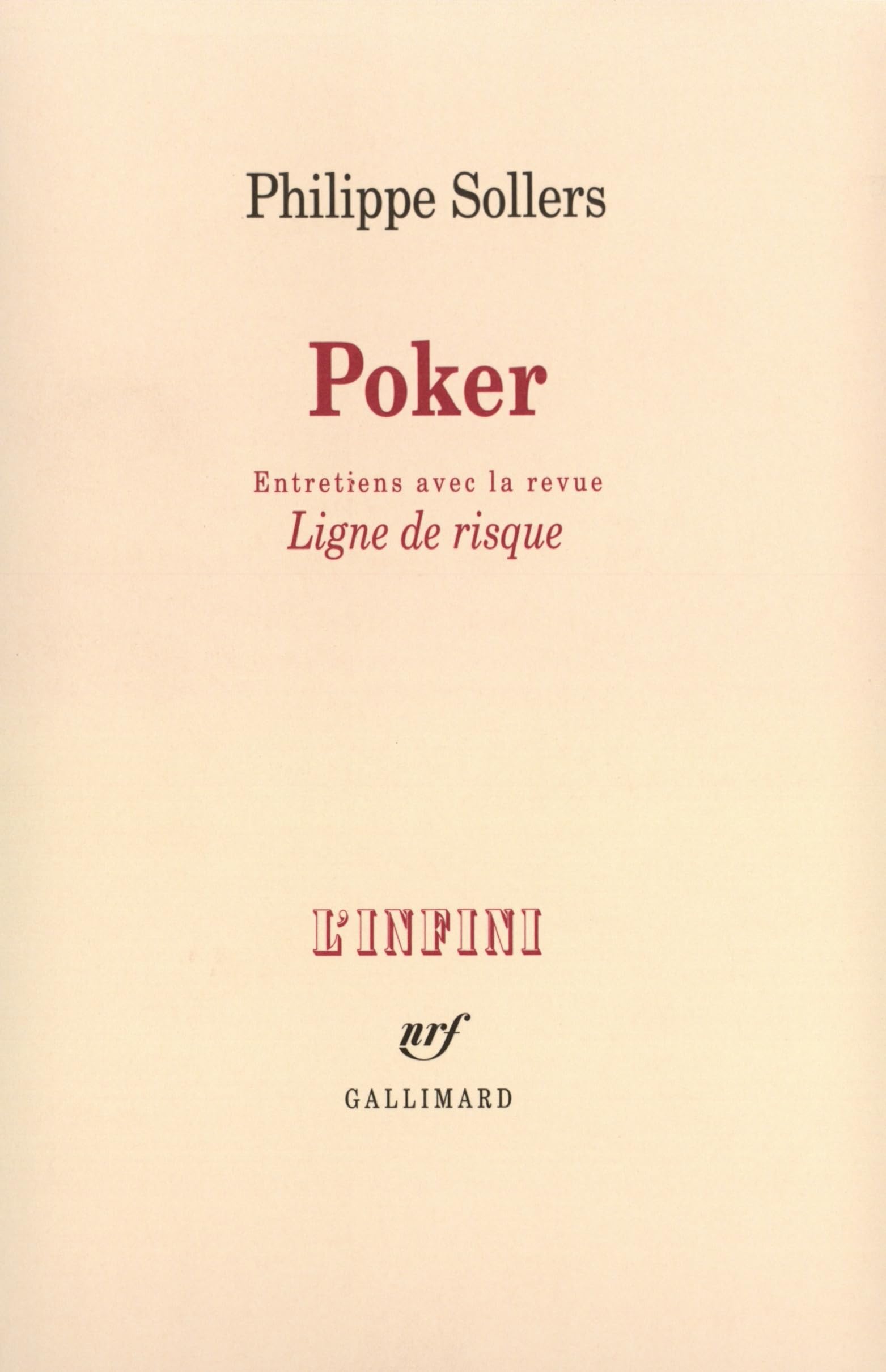 Poker: Entretiens avec la revue "Ligne de risque"