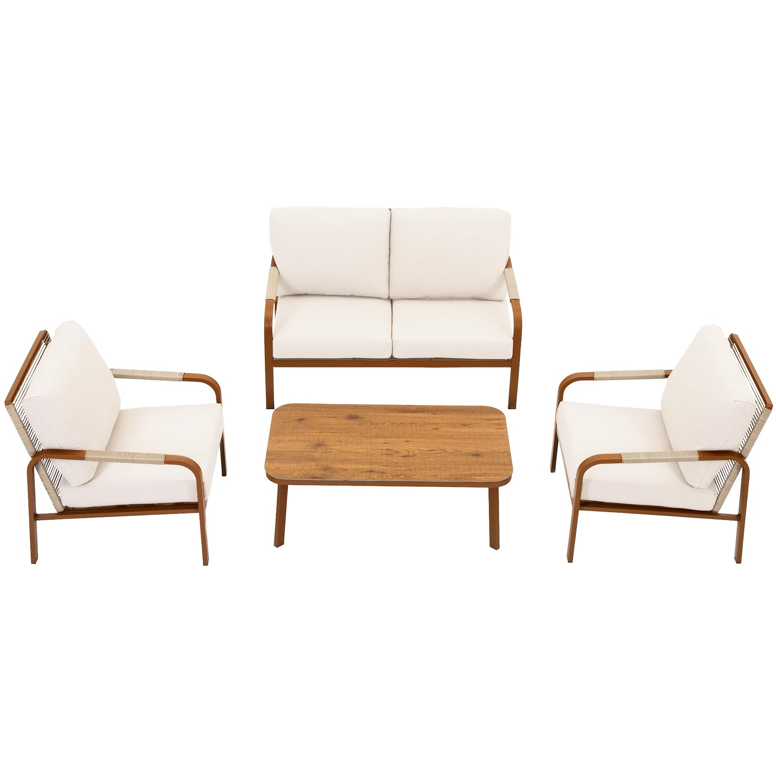 YURDAFY Aluminum Outdoor Patio Furniture Set