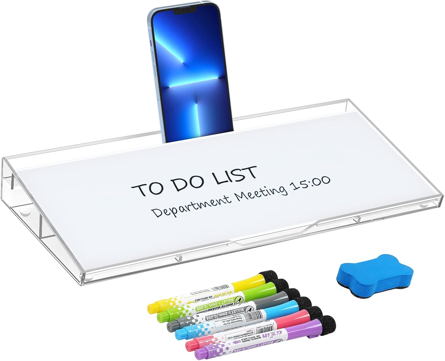 MaxGear Desktop Whiteboard, Glass Desktop Dry Erase Board Desk White Board Desktop