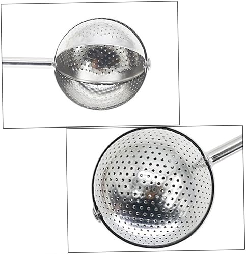 Miniatura 3 de Infusor de bola de té giratorio con mango Filtros de colador de té grandes para hacer accesorios de té de té, colador de té