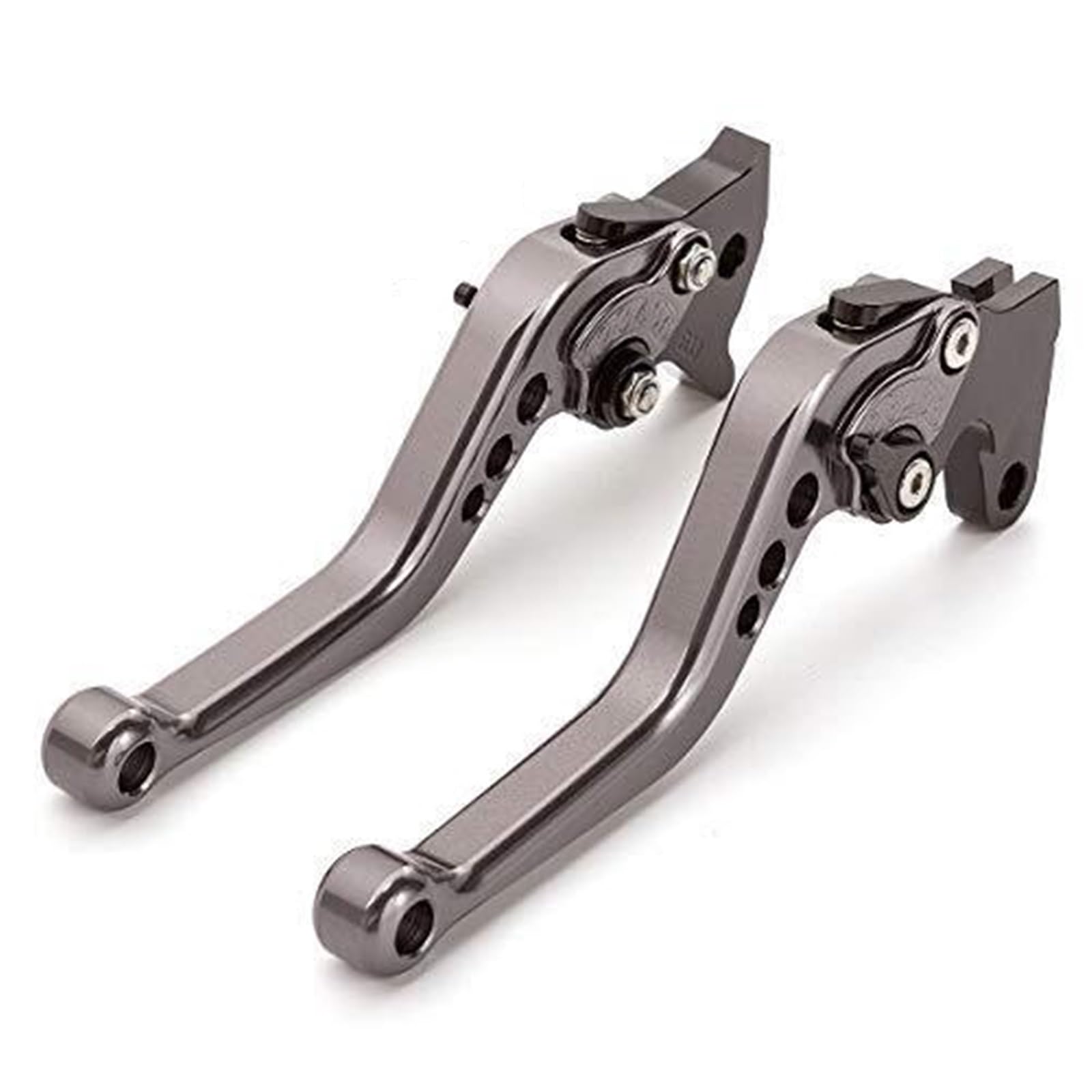 FLBZBLKASL Motorcycle Short Brake Clutch Levers Black Folding Aluminum Clutch Brake Lever for 22mm for Handlebar 110cc 125cc 140cc TTR SSR for Xmotos for Apollo 125 Pit Dirt Bike Motorcycle