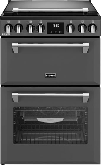 Stoves Richmond Deluxe 60DF Mini Range Dual Fuel Double Oven Cooker - DXMRARICH60DFANT [Energy Class A]