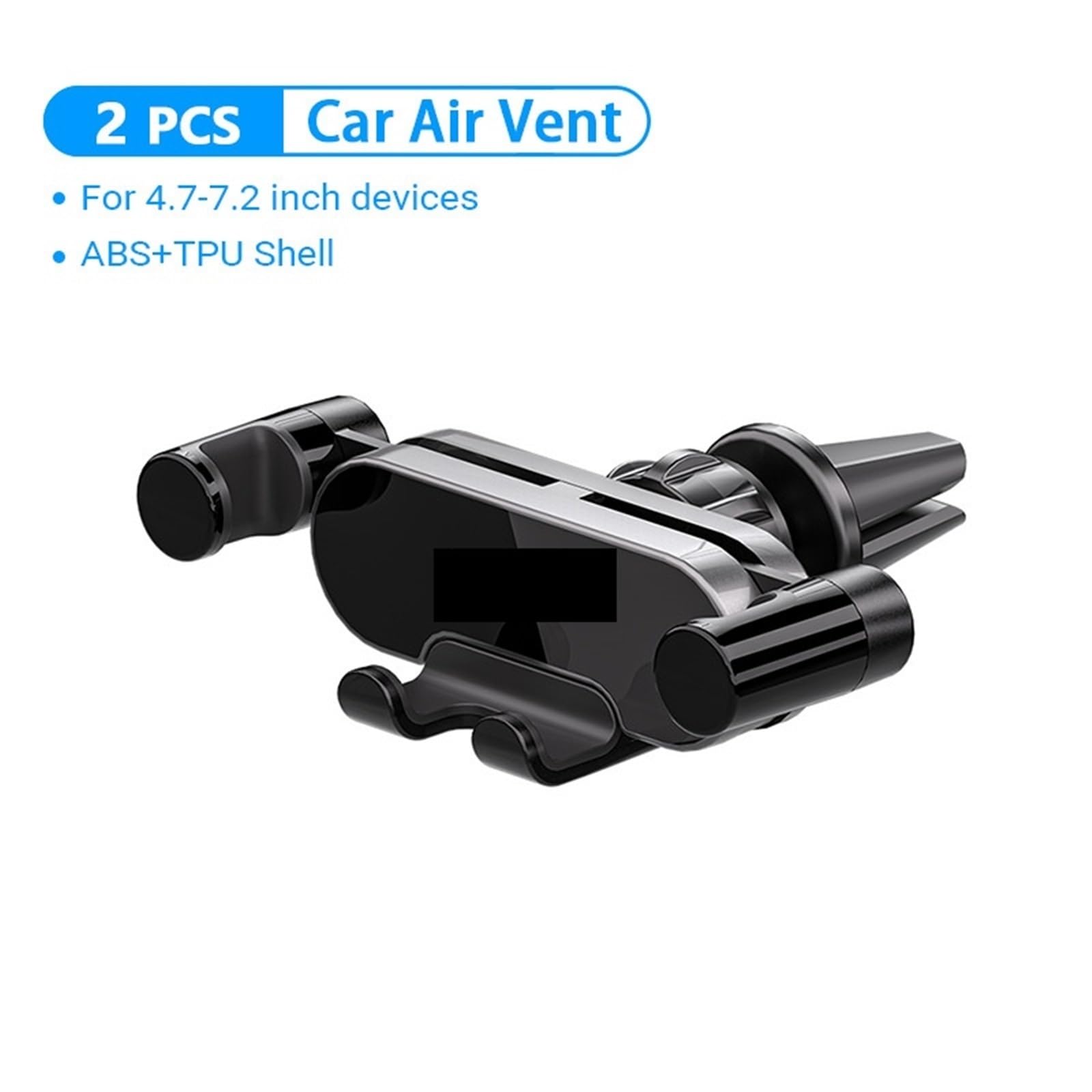 Accesorios Coche Soporte Movil Coche Supporto per Telefono da Auto per 12 13 per Telefono Cellulare Supporto per Presa d'Aria per Telefono da Auto(2 PCS)