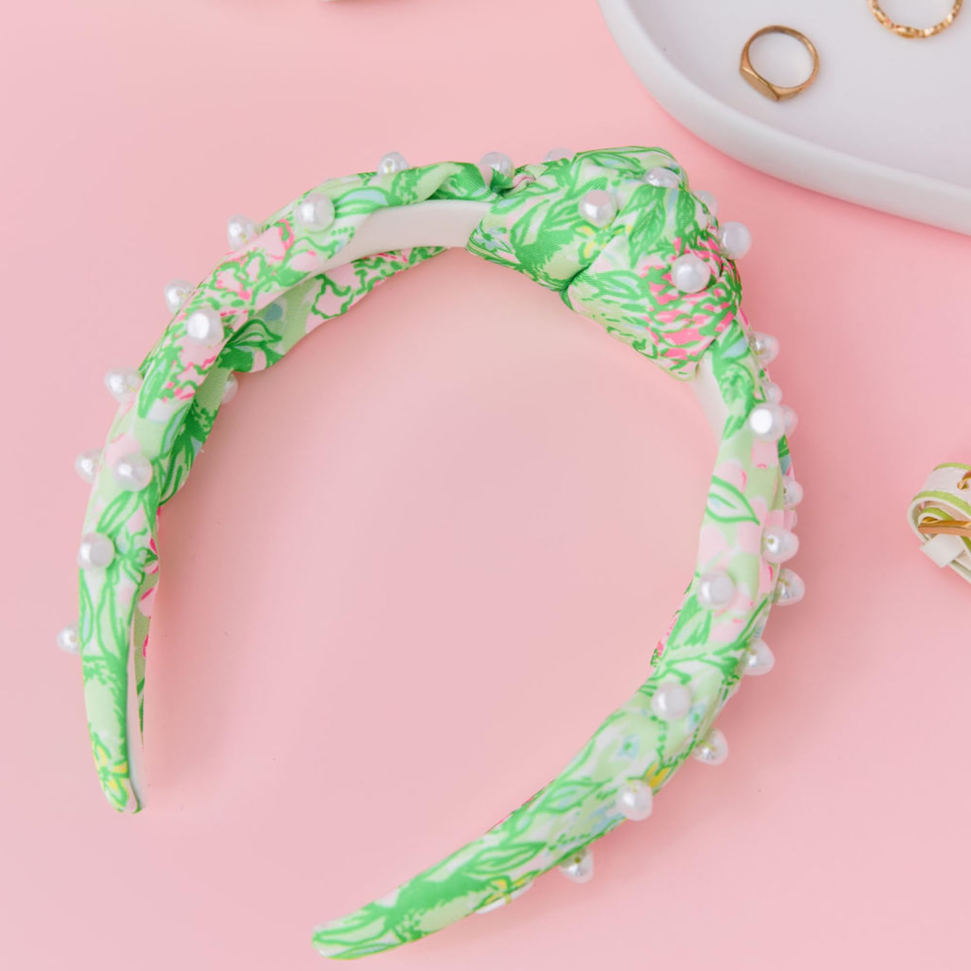 Amazon.com: Lilly Pulitzer Embellished Knot Headband, Lime 