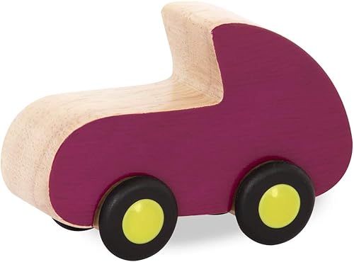 Miniatura 8 de B. toys - 6 pequeños autos de juguete de madera- Wheee-Lee gratis- Vehículos- Juego de autos coloridos para niños pequeños, niños - 1 año +