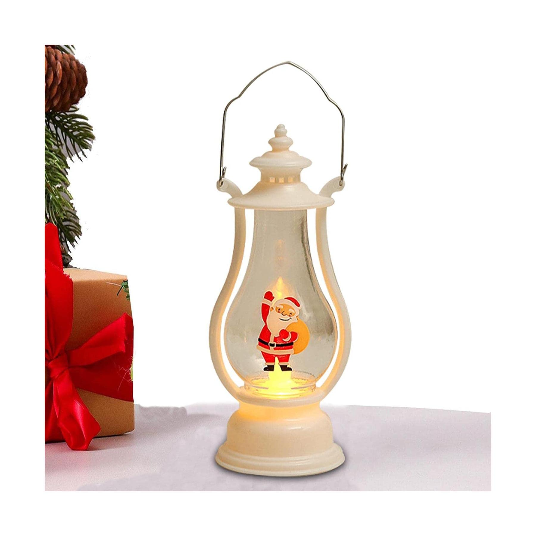 Kerosene Lamps, Lantern Decorative Night Light Camping Emergency Lighting Lamp Patio Decoration(Old Man with Backpack)