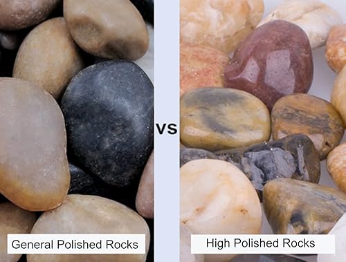 Miniatura 3 de Rocas de río naturales piedras decorativas para exteriores de 6 libras para pecera, jarrones, suculentas, manualidades, decoración del hogar y