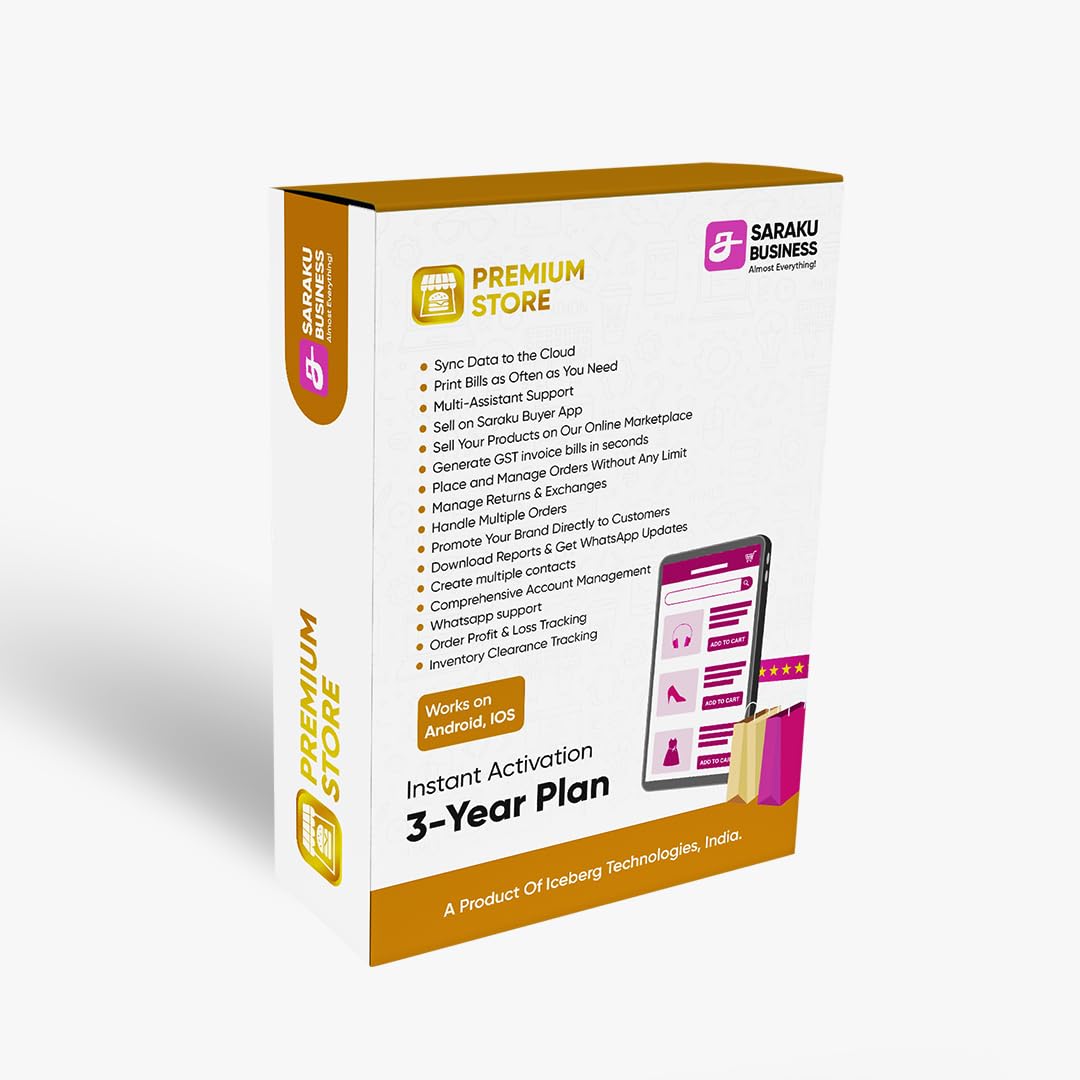 Saraku Business - Premium Store Billing Software | 3-Year Plan | GST Billing | Cloud Sync | Multi-Platform (Android, iOS, Windows) | (Email Delivery) Instant Activation-image-43