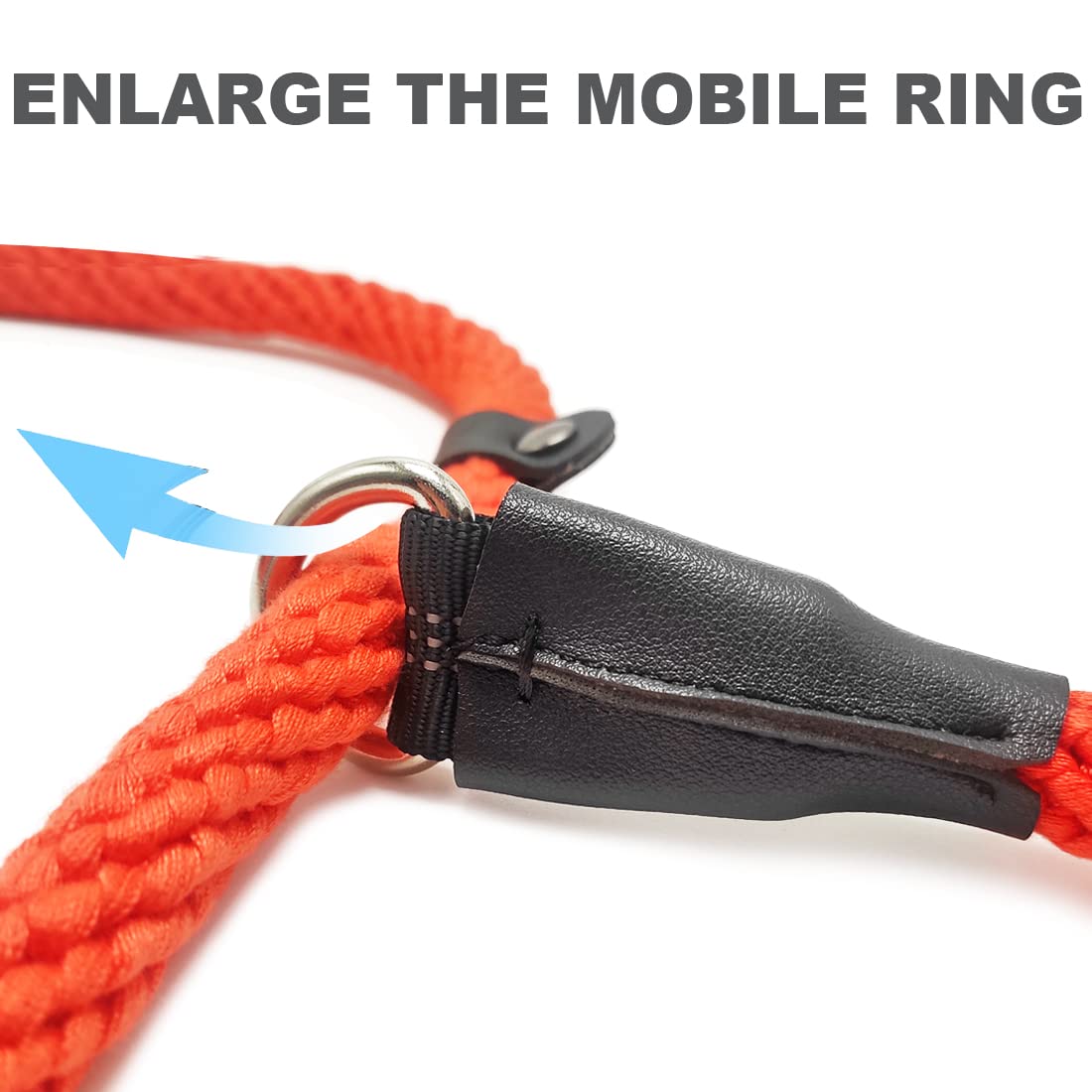 Slip Lead Dog Leash – 1/4 Inch X 5ft No-Pull Training Leash For Small & Medium Dogs (Red)