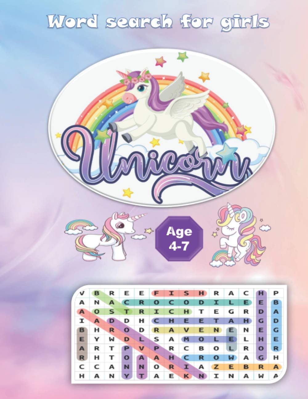 Word Search for girls: word search for girls .girls ages 4-8.Words Activity for Children