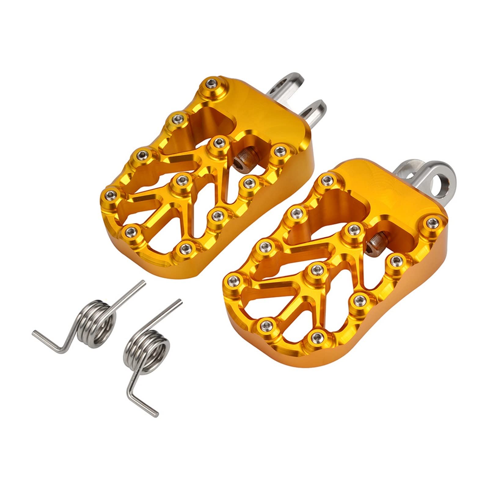 QASULERFootrest Footpegs Foot Pegs Rests Pedal DRZ400 DR-Z400 Z400E Z400S Z400SM DR-Z DRZ 400 400E 400S 400SM 2000-2021 Motorbike Footrest Pegs(Gold)