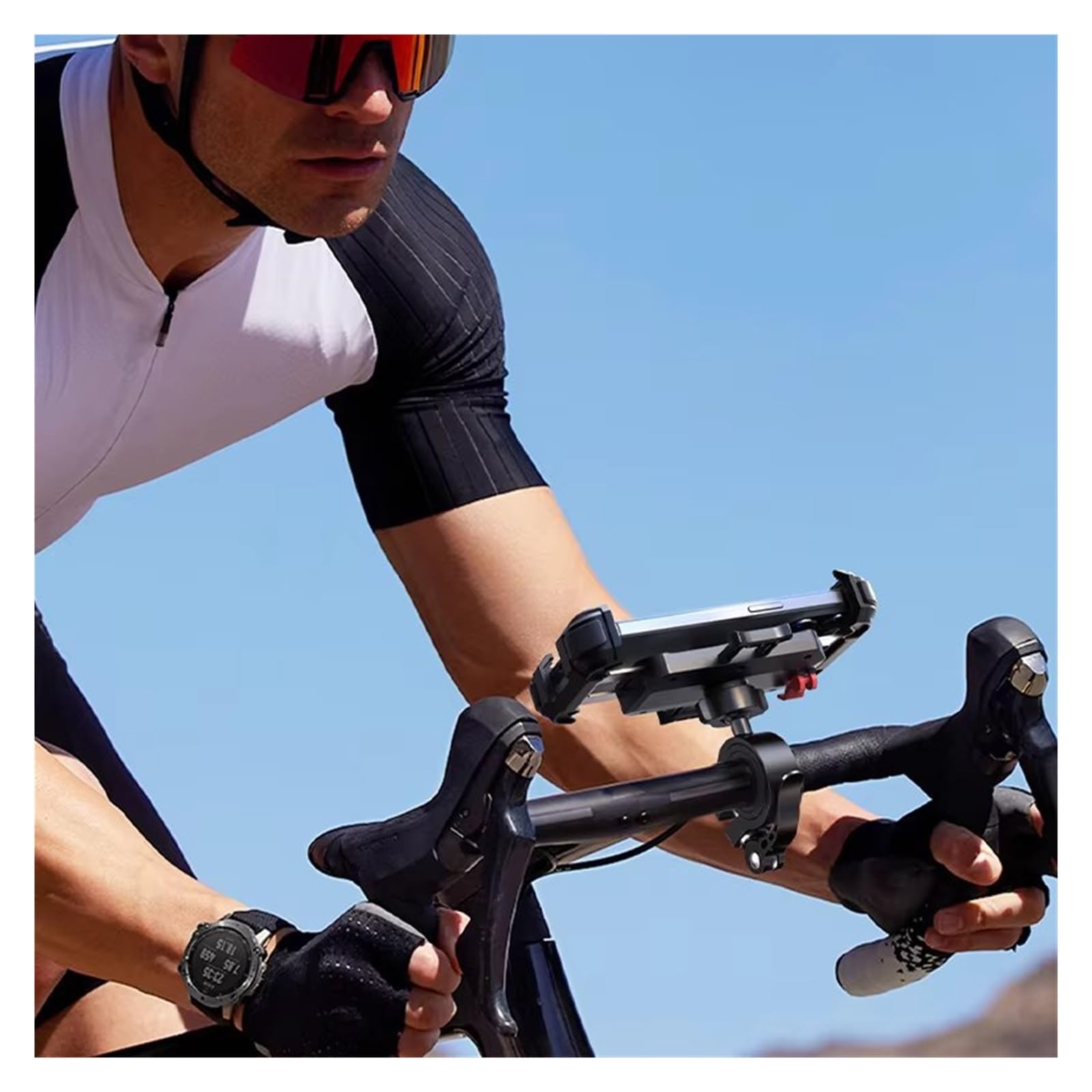 Staffa Navigazione GPS Supporto Per Telefono Moto Bici Ultra Stabile Morsetto Cellulare Manubrio Per Scooter Supporto Gps Moto