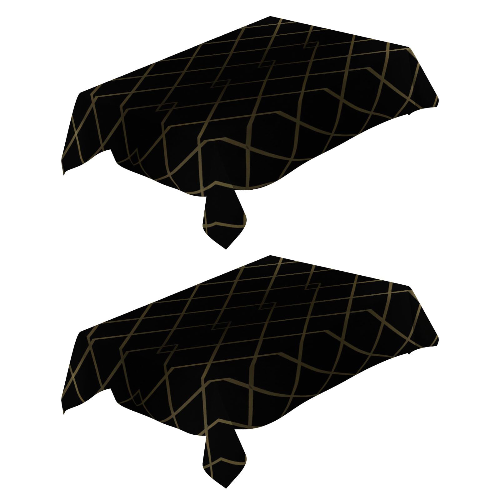 Nappe facile à nettoyer et essuyable pour table 140x140 cm noire