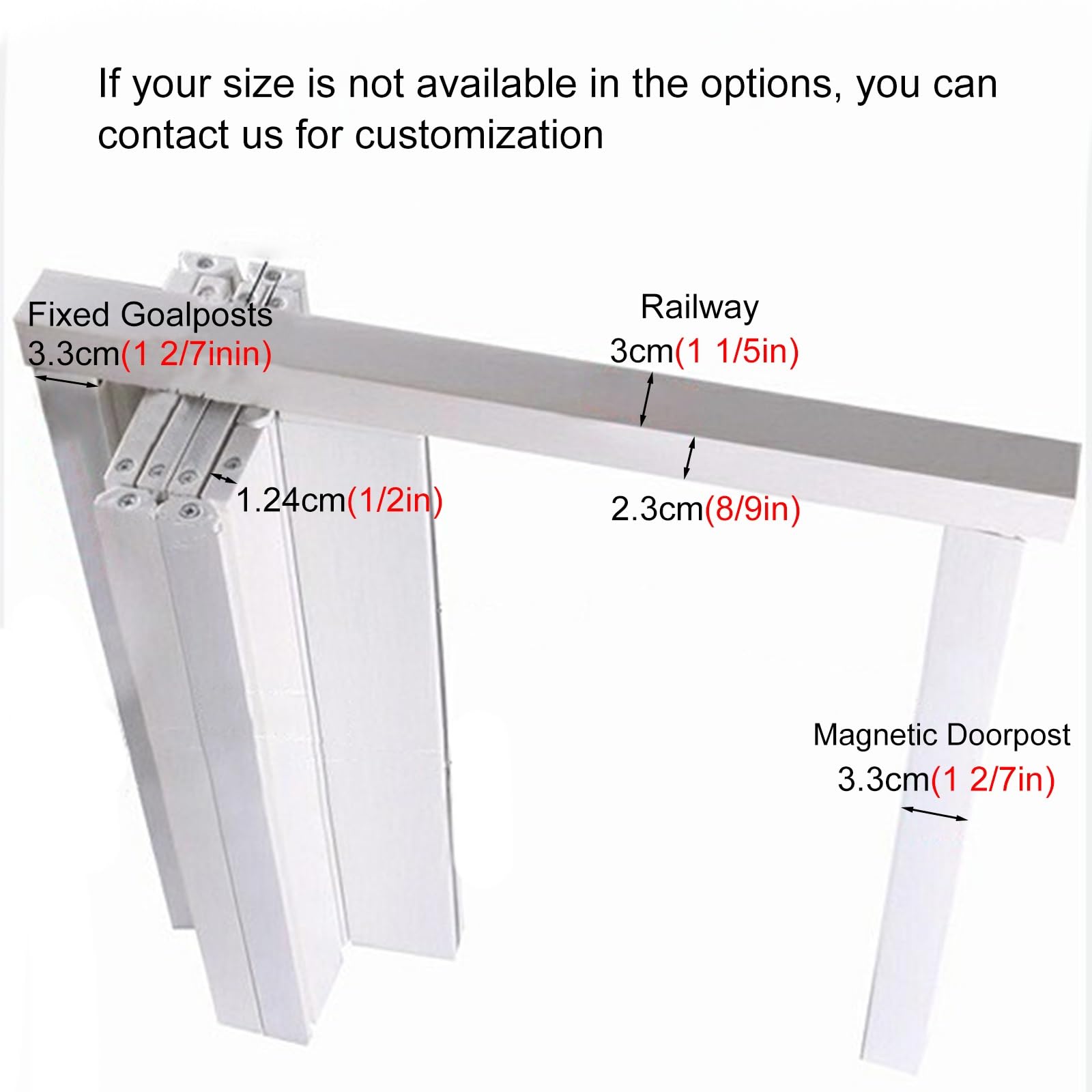PVC-Falttüren für den Innenbereich, 202 cm hohe Ziehharmonika-Schiebetür mit Hardware-Kit, Waschküche/Innenraum/Raumteiler/Türöffnung, faltbares Türgitter mit Acrylplatte (weiß, 86 x 202 cm)
