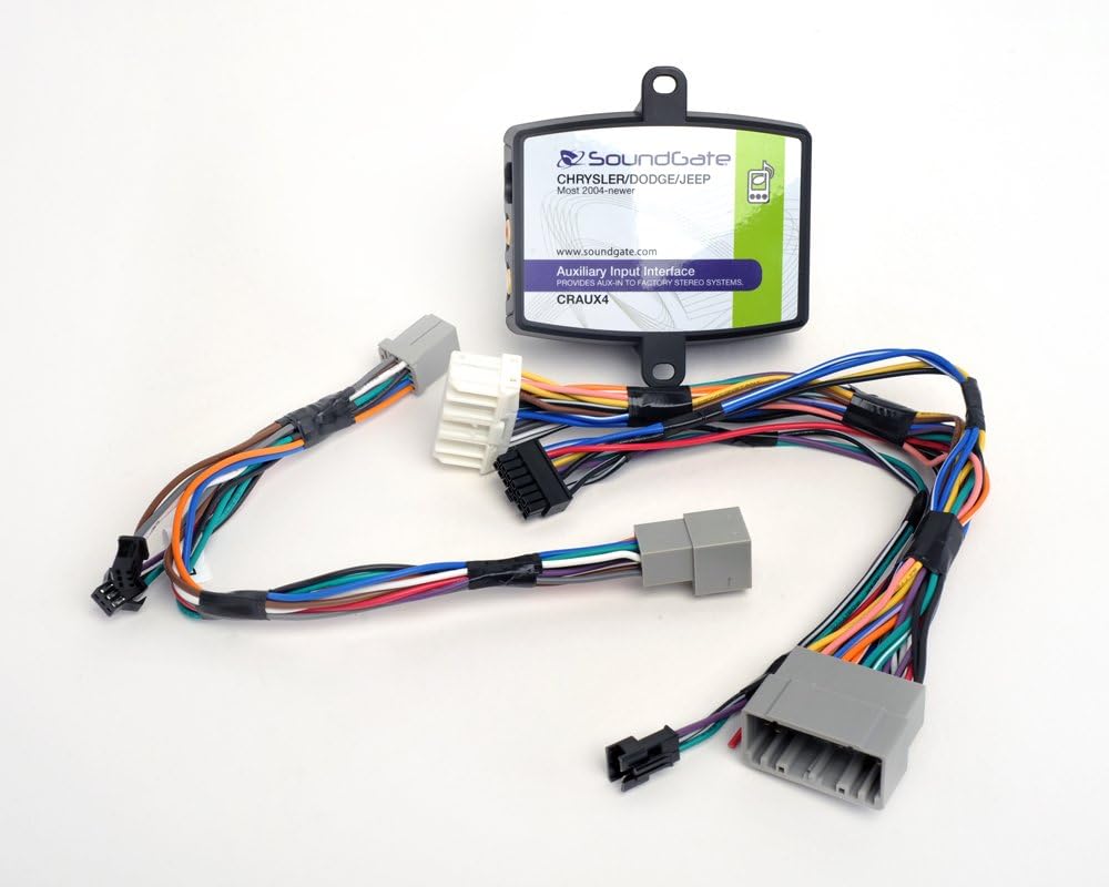 Soundgate CRAUX4 Auxiliary Input for Chrysler Vehicles 2004-Newer Models