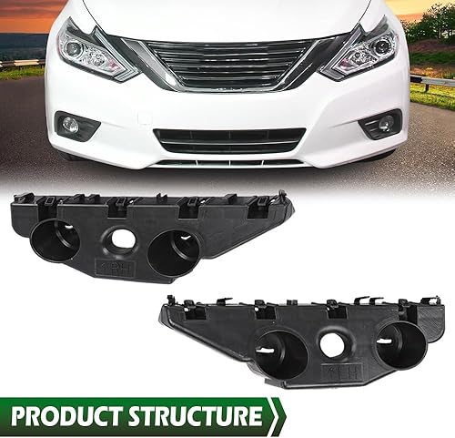Miniatura 9 de GRAND ORANGE Par de retenedores de soporte de parachoques delantero compatible con Nissan Altima Sedan 2016 2017 2018 62221-9HS0A, 62220-9HS0A