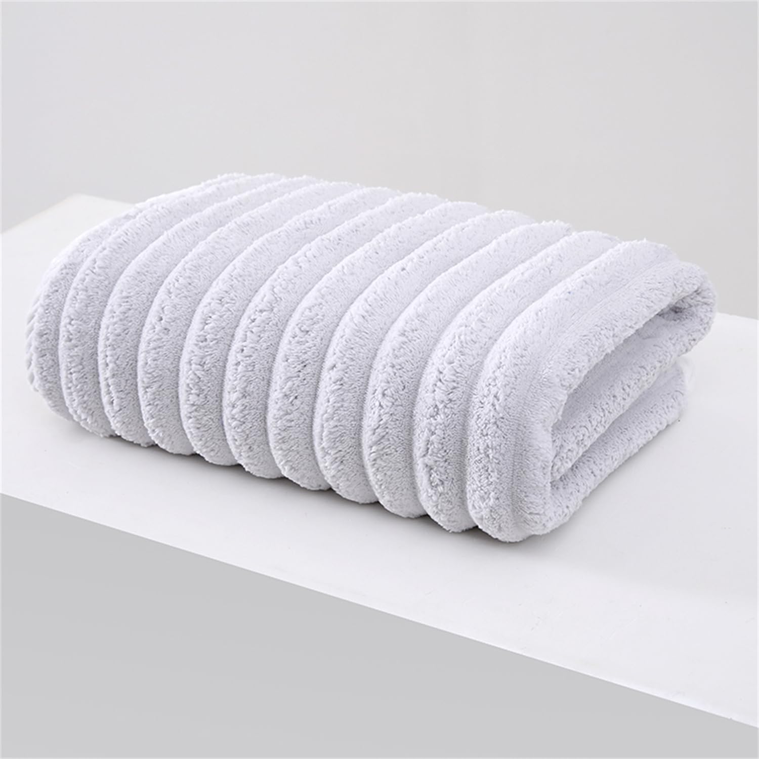 Soft Bath Towels Set, Microfiber Ribbed Oversized Bath Towels Extra Large for Bathroom Home, Hotel, Spa, Beach, Pool - Image 2