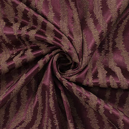 Image of Story@Home Bloom Collection Jacquard Lavish and Modern Rich Animal Print 4 Piece Eyelet Ring top Window Curtain for Bedroom and Hall - 5 Feet, Magenta